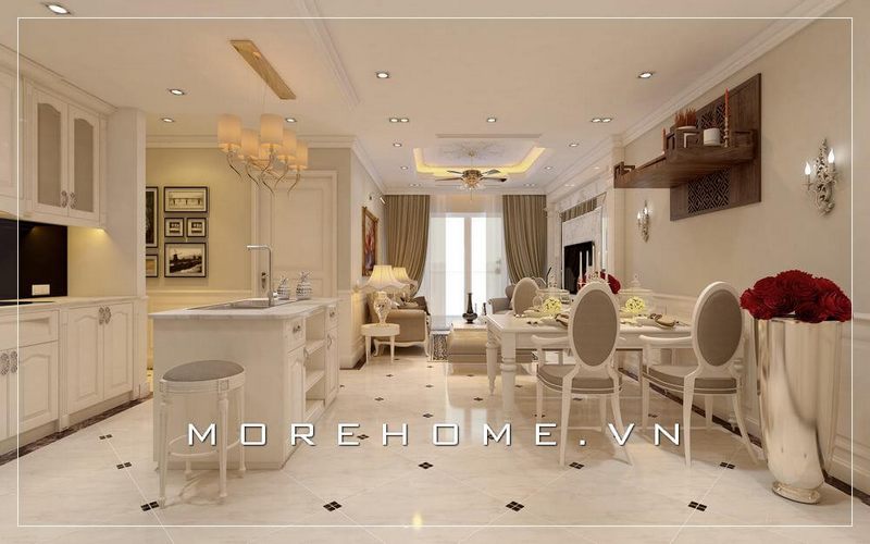 Ấn tượng 20 mẫu trang trí nội thất phòng ăn chung cư, nhà phố, biệt thự đáng tham khảo nhất 