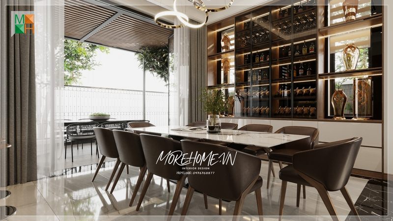 Choáng ngợp và ngây ngất trước không gia thiết kế phòng ăn đẹp khó cưỡng của Nội thất Morehome.