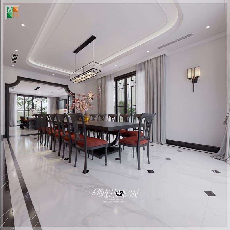 Gợi ý mẫu thiết kế phòng ăn đẹp sang trọng và tinh tế cho không gian sống của gia đình thêm tiện nghi và ấn tượng hơn trong mắt người nhìn.